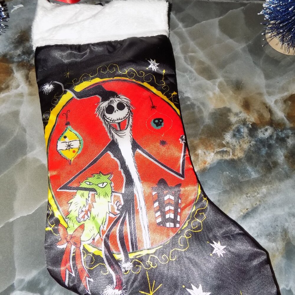 Kcare The Nightmare Before Christmas Jack Skellington 19" Christmas Stocking NEW